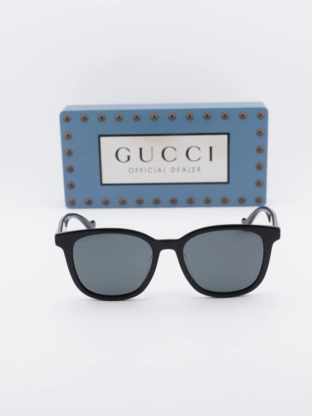Gucci GG1001SK 001 Women Square Sunglasses - Black / Grey